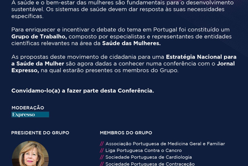 A SAUDE DAS MULHERES EM PORTUGAL Convite